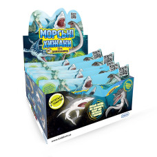 Стретч-игрушка в виде животного - МОРСКИЕ ХИЩНИКИ. ЭРА ДИНОЗАВРОВ (12 шт., в дисплее)