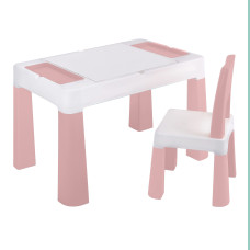 Детский стол и стульчик LAMOSA MULTIFUN 5в1 пастельно-розовый