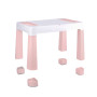 Детский стол и два стульчика LAMOSA MULTIFUN 5в1 пастельно-розовый