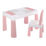 Детский стол и два стульчика LAMOSA MULTIFUN 5в1 пастельно-розовый