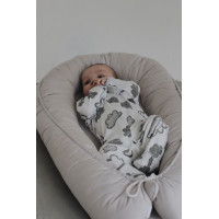 Человечек серые облака на байке