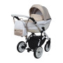 Универсальная коляска 2в1 Angelina Amadeo, серо-бежевая color, А-11