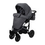 Детская коляска 2в1 Angelina Cross, черная-принт color 11