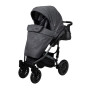 Детская коляска 2в1 Angelina Cross, черная-принт color 12