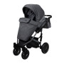 Детская коляска 2в1 Angelina Cross, черная-принт color 13