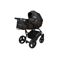 Детская коляска 2в1 Angelina Cross Space черная с кофейным color 45
