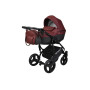 Детская коляска 2в1 Angelina Cross Space бордовая color 46