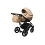 Детская коляска 2в1 Angelina Cross Space бежевая с коричневым color 50
