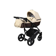 Детская коляска 2в1 Angelina Cross Space бежевая с коричневым color 52