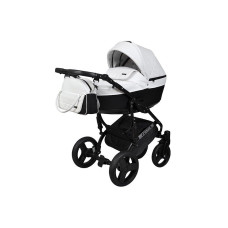 Детская коляска 2в1 Angelina Cross Space белая с черным color 57