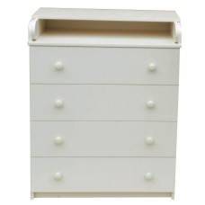 Комод пеленальный Baby Comfort Classic слоновая кость (телескопические направляющие, фасад ЛДСП)