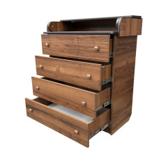 Комод пеленальный Baby Comfort Classic орех (телескопические направляющие, фасад ЛДСП)