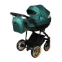 Универсальная коляска 2в1 Angelina Kapris Luxury, изумрудная, color 10