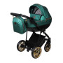 Универсальная коляска 2в1 Angelina Kapris Luxury, изумрудная, color 10