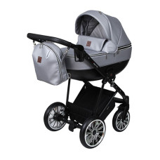 Универсальная коляска 2в1 Angelina Kapris Luxury, серая, color 12