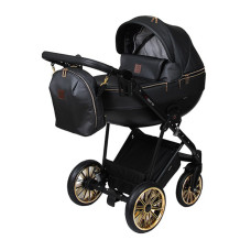 Универсальная коляска 2в1 Angelina Kapris Luxury, чёрная, color 14