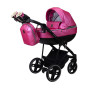 Универсальная коляска 2в1 Angelina Kapris Luxury, фуксия, color 17