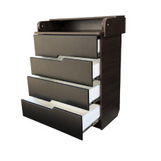 Комод пеленальный Baby Comfort Modern венге (ручки с прорезями, направляющие телескопические, фасад МДФ)