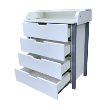 Комод пеленальный Baby Comfort Nordic (ручки с прорезями, направляющие телескопические, ножки дерево, фасад МДФ)