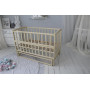 Кроватка детская Baby Comfort ЛД2 без / к, шарнир-подшипник + фиксатор, с откидной боковиной, дерево бук (Сл.кистка)