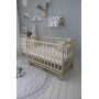 Кроватка детская Baby Comfort ЛД2 без / к, шарнир-подшипник + фиксатор, с откидной боковиной, дерево бук (Сл.кистка)