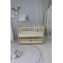 Кроватка детская Baby Comfort ЛД3 ящик, шарнир-подшипник + фиксатор, с откидной боковиной, дерево бук (Сл.кистка)