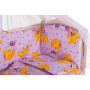 Дитяча постіль Qvatro Gold RG-08 малюнок бузкова (ведмедики сплять, місяць)