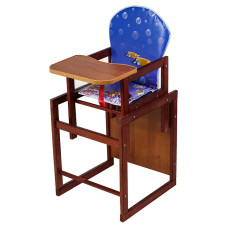 Стульчик- трансформер Наталка Зайчик-22 темный  синий (аквариум)