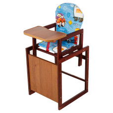 Стульчик- трансформер Наталка Зайчик-22 темный  синий (тачки)