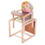 Стульчик- трансформер Наталка Зайчик-11 eko  розовый (волк на островах)