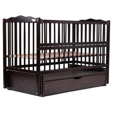 Кровать Babyroom Веселка маятник, ящик, откидной бок DVMYO-3  бук венге
