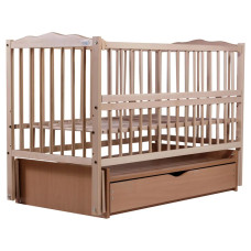 Кровать Babyroom Веселка маятник, ящик, откидной бок DVMYO-3  бук светлый (натуральный)