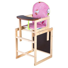 Стульчик- трансформер Наталка Зайчик-11 eko  розовый (hello kitty)