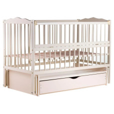 Кровать Babyroom Веселка маятник, ящик, откидной бок DVMYO-3  бук слоновая кость