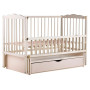 Кровать Babyroom Веселка маятник, ящик, откидной бок DVMYO-3  бук слоновая кость