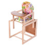 Стульчик- трансформер Наталка Зайчик-01 эконом  розовый (волк на островах)
