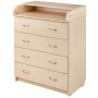 Пеленальный комод Babyroom Комод 4 тел.Big 102x80x50  дуб молочный