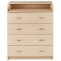 Пеленальный комод Babyroom Комод 4 тел.Big 102x80x50  дуб молочный