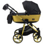 Коляска 2 в 1 Adamex Barcelona  Polar (Gold) BR619