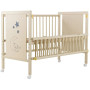 Кровать Babyroom Медвежонок M-01 откидной бок, колеса  бук слоновая кость