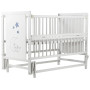 Кровать Babyroom Медвежонок M-02 маятник, откидной бок  бук белый