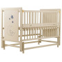 Кровать Babyroom Медвежонок M-02 маятник, откидной бок  бук слоновая кость