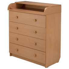 Пеленальный комод Babyroom Комод 4 тел.Big 102x80x50  бук