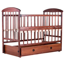 Кровать Наталка ОТМЯО маятник и ящик, откидной бок (в коробке)  ольха темная