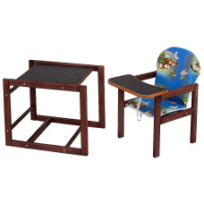 Стульчик- трансформер Наталка Зайчик-22 темный  синий (мышки, домики)