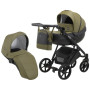 Коляска 2 в 1 Bair Next шкіра 100% 12 хакі