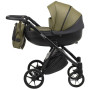 Коляска 2 в 1 Bair Next шкіра 100% 12 хакі