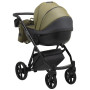 Коляска 2 в 1 Bair Next шкіра 100% 12 хакі