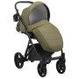 Коляска 2 в 1 Bair Next шкіра 100% 12 хакі