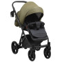 Коляска 2 в 1 Bair Next шкіра 100% 12 хакі